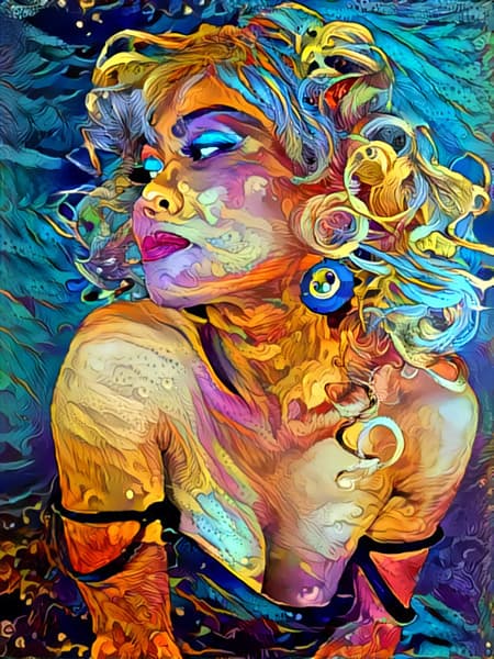 Deep Dream portrait 5
